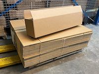 Ca. 90x lange verzenddozen 105x23x23cm dubbelgolf, bruin - afbeelding 1 van  4