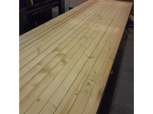 Ca. 90x vuren balk geschaafd, 4,5 x 7 x 420 cm - afbeelding 3 van  6