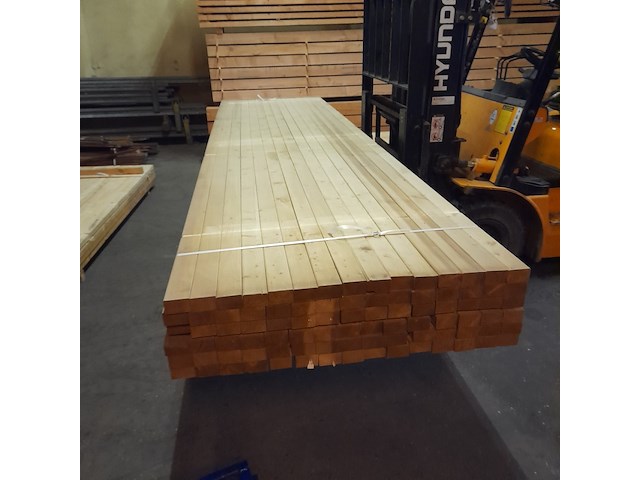 Ca. 90x vuren balk geschaafd, 4,5 x 7 x 420 cm - afbeelding 5 van  6