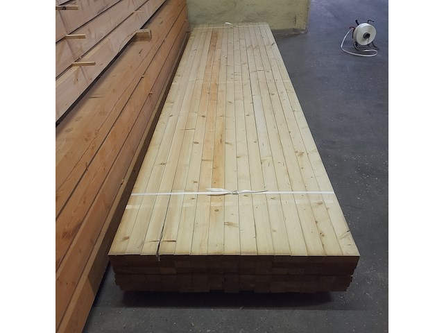 Ca. 90x vuren balk geschaafd, 4,5 x 7 x 420 cm - afbeelding 5 van  5