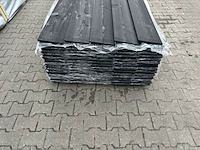 Ca. 90x zweeds rabat zwart gecoat, 16x195mm, lengte 300cm - afbeelding 3 van  3