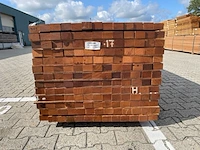 Ca. 91x angelim pedra onderliggers geschaafd, 45x68mm, lengte 450cm - afbeelding 3 van  3