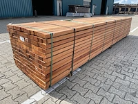 Ca. 91x angelim pedra onderliggers geschaafd, 45x68mm, lengte 450cm - afbeelding 2 van  3