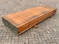 Ca. 927x amerikaans kersen planken fijnbezaagd, 33mm dik, diverse breedtes, lengte 305cm - afbeelding 2 van  3
