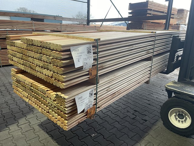 Ca. 92x douglas design- triple- deens profiel, 22x142mm, lengte 500cm - afbeelding 4 van  4