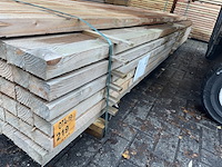 Ca. 92x douglas regels fijnbezaagd, 50x75mm, lengte 400cm - afbeelding 2 van  3