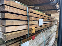 Ca. 93x douglas balken fijnbezaagd, 50x75mm, lengte 400cm - afbeelding 2 van  3