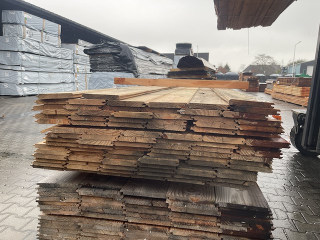 Ca. 93x douglas veer en groef, 18x145mm, lengte 400cm - afbeelding 3 van  3