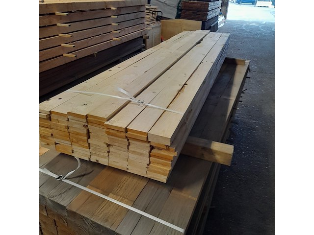 Ca. 93x vuren lat geschaafd, 1,8 x 9,5 x 300 cm - afbeelding 7 van  7