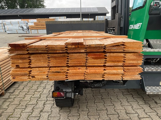Ca. 94x douglas veer en groef, 18x145mm, lengte 400cm - afbeelding 3 van  3