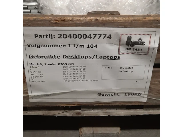 Ca. 94x laptop, dell, o.a. latitude 5410 - afbeelding 14 van  14