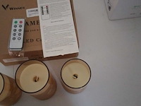 Ca. 94x set van 3 elektronische sfeer kaarsen - afbeelding 2 van  3