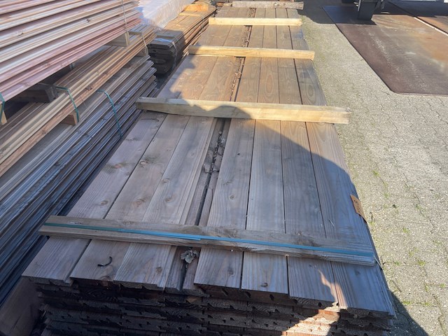Ca. 95x douglas dubbele rhombus profiel, 25x137mm, lengte - afbeelding 1 van  3