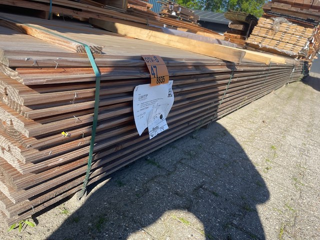 Ca. 95x douglas dubbele rhombus profiel, 25x137mm, lengte - afbeelding 2 van  3