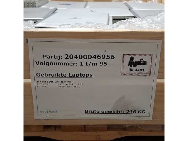 Ca. 95x laptop, hp, o.a. elitebook 755 - afbeelding 9 van  17