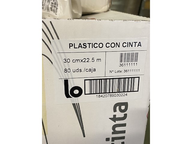 Ca. 960x rollen afdekfolie met masking tape - afbeelding 6 van  6