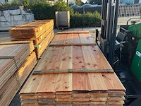 Ca. 96x douglas wisselsponning/halfhoutsrabat, 18x190mm, lengte 300cm