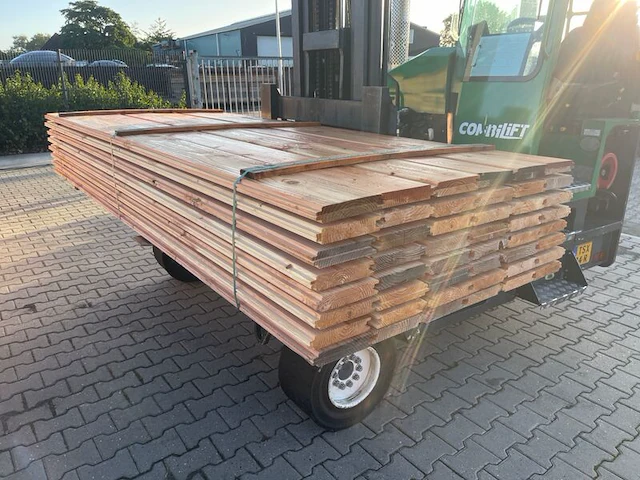 Ca. 96x douglas wisselsponning/halfhoutsrabat, 18x190mm, lengte 300cm - afbeelding 3 van  3