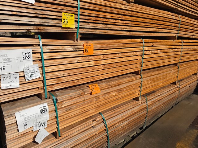Ca. 96x douglas zweeds rabat, 26x190mm, lengte 500cm - afbeelding 4 van  4