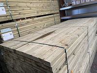 Ca. 96x vuren balken geschaafd/geïmpregneerd - afbeelding 1 van  3