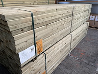 Ca. 96x vuren balken geschaafd/geïmpregneerd - afbeelding 2 van  3