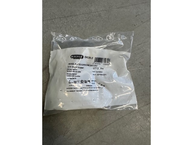 Ca. 96x zak eurokonus schroefkoppelingen henco, ek20-2 - afbeelding 3 van  3