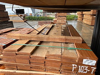 Ca. 97x angelim pedra beschoeiingsplanken, 20x150mm, lengte 17/200cm, 39/250cm, 33/300cm, 8/350cm