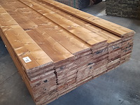 Ca. 97x vuren thermowood mes en groefdeel, 2,0 x 19,3 x 510 cm - afbeelding 1 van  9