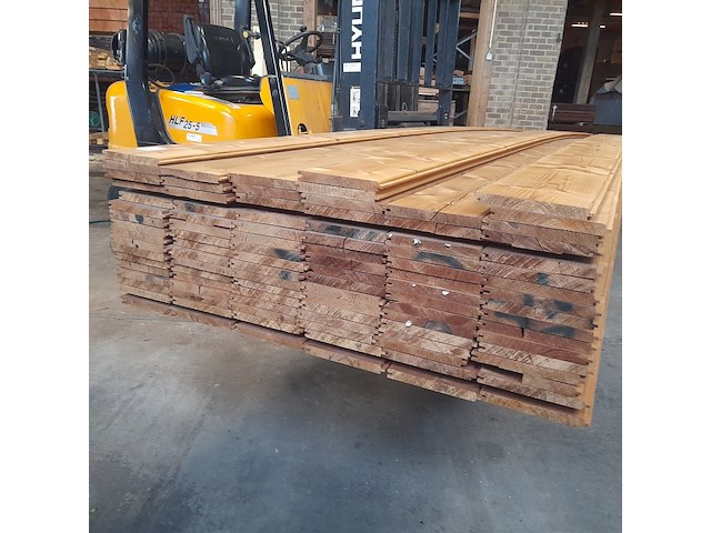 Ca. 97x vuren thermowood mes en groefdeel, 2,0 x 19,3 x 510 cm - afbeelding 3 van  9