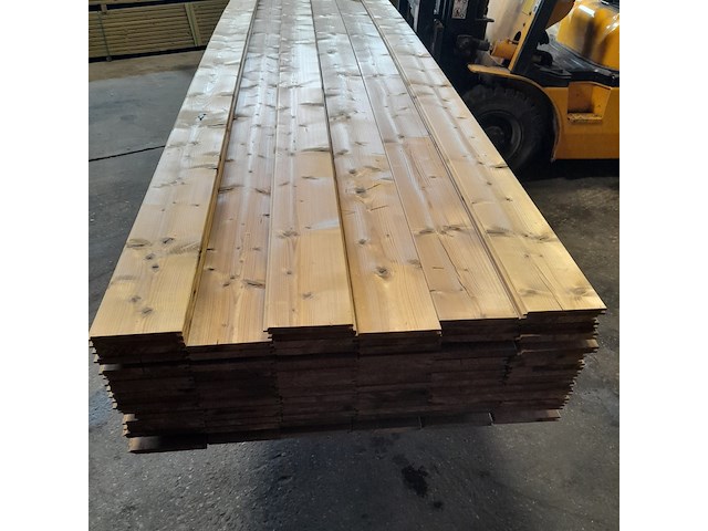 Ca. 97x vuren thermowood mes en groefdeel, 2,0 x 19,3 x 510 cm - afbeelding 5 van  9
