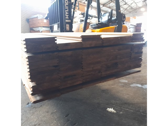 Ca. 97x vuren thermowood mes en groefdeel, 2,0 x 19,3 x 510 cm - afbeelding 6 van  9