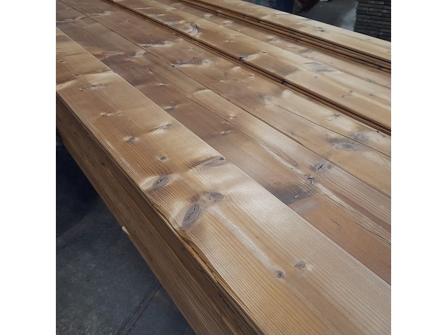 Ca. 97x vuren thermowood mes en groefdeel, 2,0 x 19,3 x 510 cm - afbeelding 9 van  9