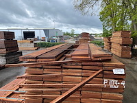 Ca. 98x angelim pedra beschoeiingsplanken, 20x200mm, lengte 31/200cm, 41/250cm, 26/300cm
