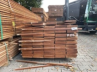 Ca. 98x angelim pedra beschoeiingsplanken, 20x200mm, lengte 31/200cm, 41/250cm, 26/300cm - afbeelding 2 van  3