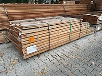 Ca. 98x angelim pedra beschoeiingsplanken, 20x200mm, lengte 31/200cm, 41/250cm, 26/300cm - afbeelding 3 van  3