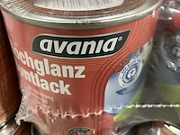 Ca. 98x blik hoogglans lakverf, bruin