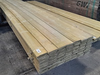 Ca. 98x vuren geïmpregneerde rabatdelen, 1,8 x 14 x 510 cm