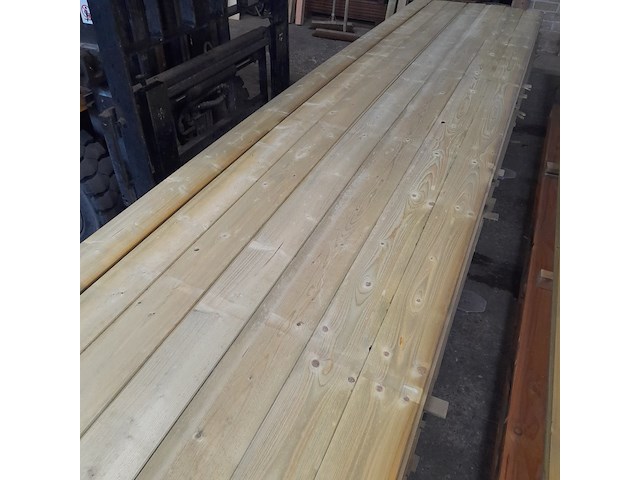 Ca. 98x vuren geïmpregneerde rabatdelen, 1,8 x 14 x 510 cm - afbeelding 3 van  5