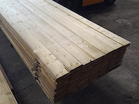 Ca. 98x vuren geïmpregneerde rabatdelen, 1,8 x 14 x 510 cm - afbeelding 4 van  5