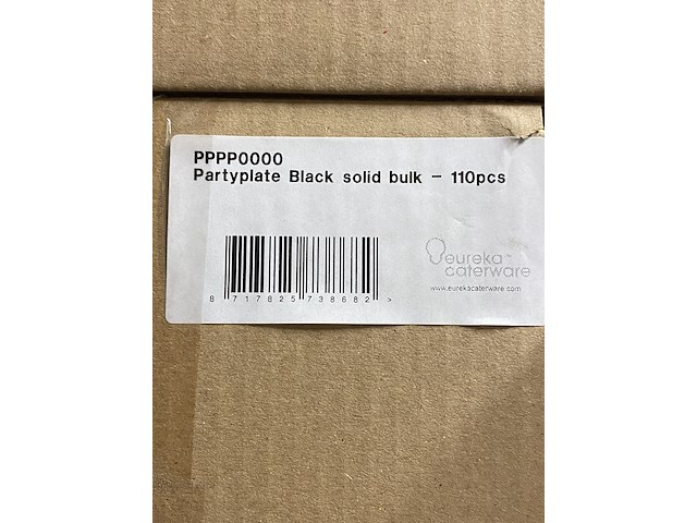 Ca. 990x luxe party evenementborden met bestek, zwart - afbeelding 4 van  4