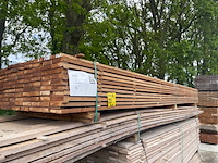 Ca. 99x guyana teak beschoeiingsplanken, 20x100mm, lengte 400cm - afbeelding 4 van  4
