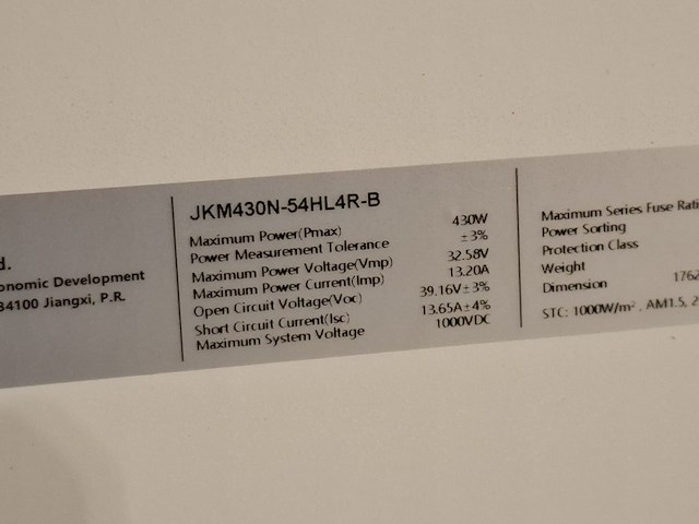 Ca. 9x diverse zonnepanelen o.a. aiko, jinko - afbeelding 4 van  9