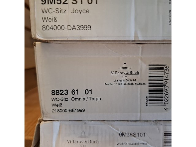 Ca. 9x toiletzitting/deksel villeroy & boch - afbeelding 6 van  9