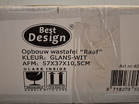 Ca. 9x waskom best design, raaf, glans wit - afbeelding 7 van  7