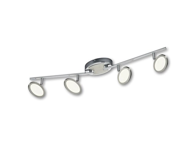 Ca.108x led plafondlamp trio, duellant, grijs / chroom - afbeelding 1 van  3