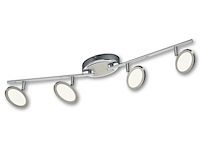 Ca.108x led plafondlamp trio, duellant, grijs / chroom - afbeelding 1 van  3