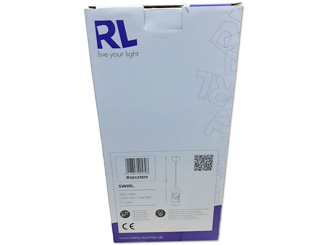 Ca.118x hanglamp reality, swirl, turquoise - afbeelding 5 van  7