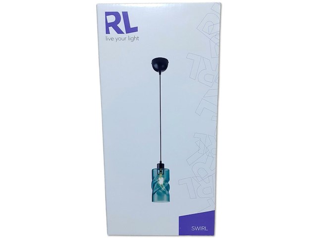 Ca.118x hanglamp reality, swirl, turquoise - afbeelding 6 van  7