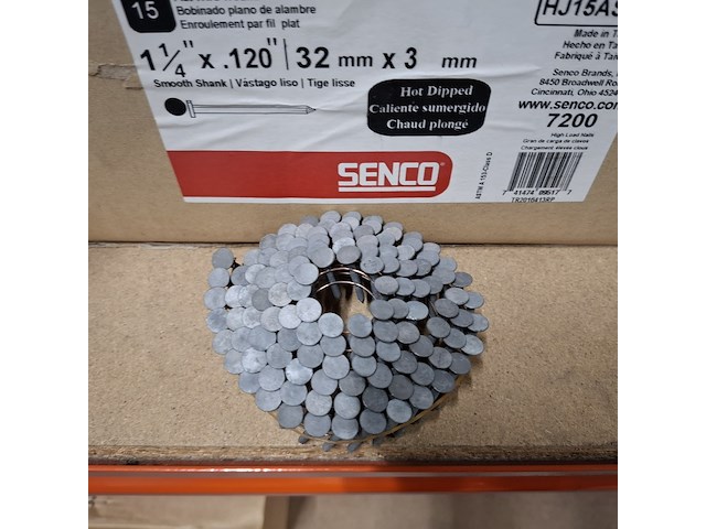 Ca.11x doos á 7200 asfaltnagels 32x3 mm senco, hj15asap - afbeelding 4 van  5