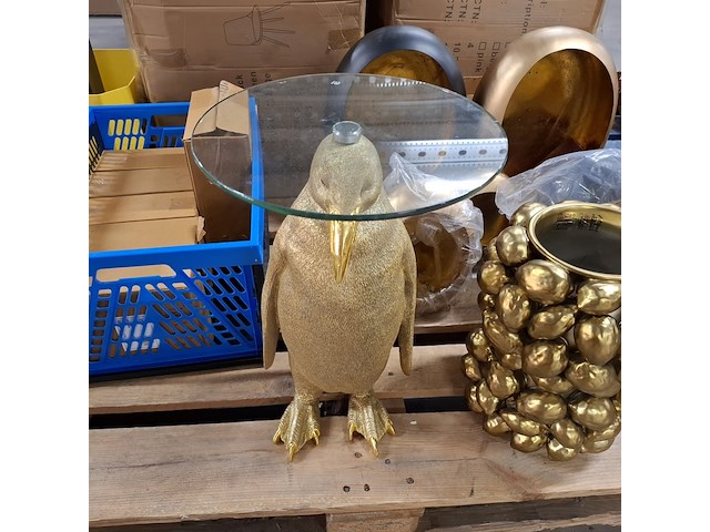 Ca.11x windlicht, 1x bijzettafel en 1x vaas des pots - afbeelding 4 van  9